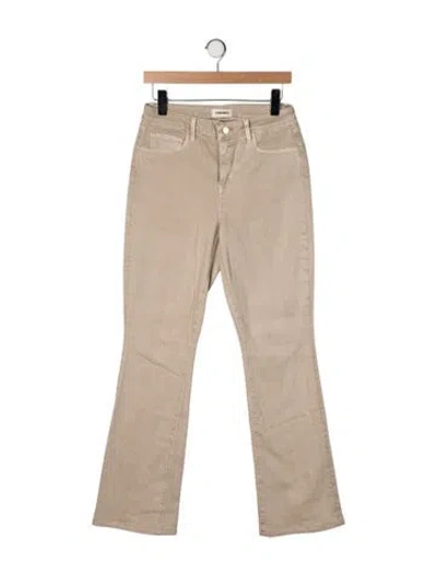 Pre-owned L'agence Flared Pants In Neutral