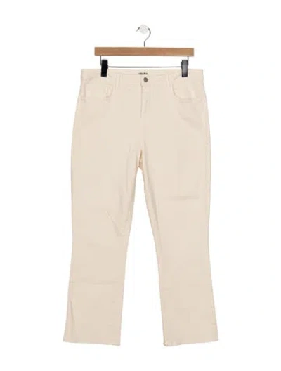 Pre-owned L'agence Flared Pants In Neutrals