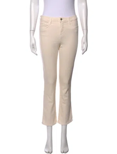 Pre-owned L'agence Flared Pants In Neutrals