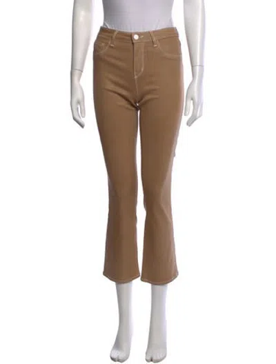 Pre-owned L'agence Flared Pants In Neutrals