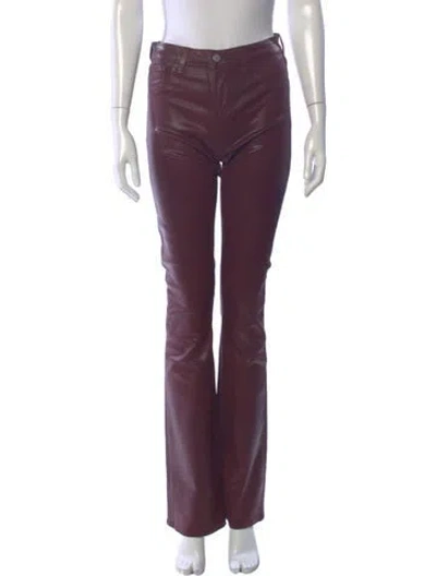Pre-owned L'agence Flared Pants In Purple