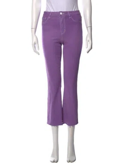 Pre-owned L'agence Flared Pants In Purple