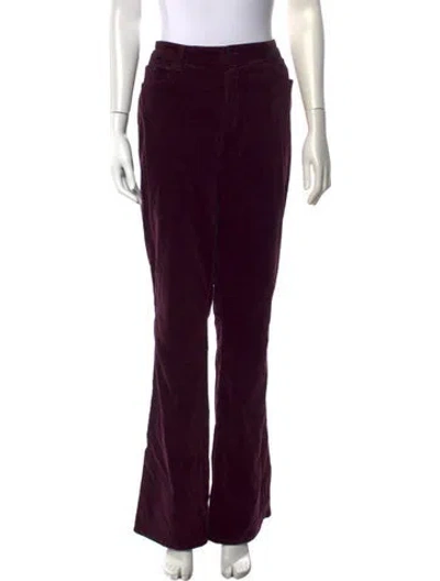 Pre-owned L'agence Flared Pants In Purple