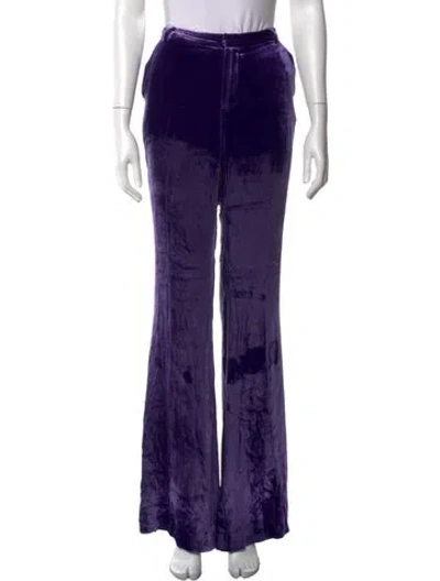 Pre-owned L'agence Flared Pants In Purple