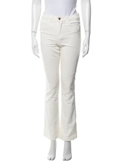 Pre-owned L'agence Flared Pants In White