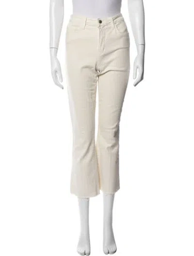 Pre-owned L'agence Flared Pants In White