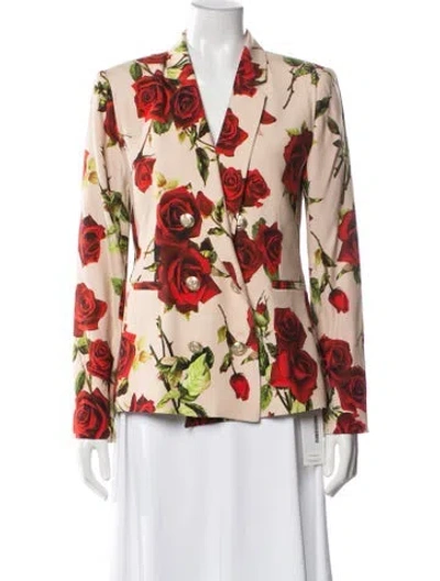 Pre-owned L'agence Floral Print Blazer