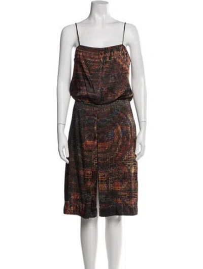 Pre-owned L'agence Floral Print Mini Dress In Multi