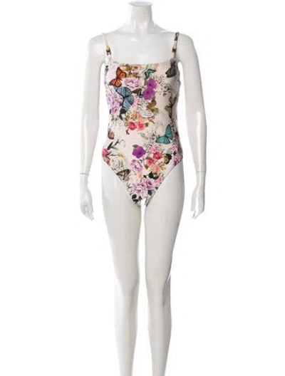 Pre-owned L'agence Floral Print One-piece W/ Tags In Multi