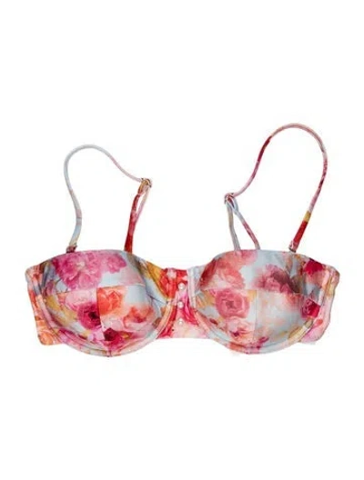 Pre-owned L'agence Floral Print Top In Multi