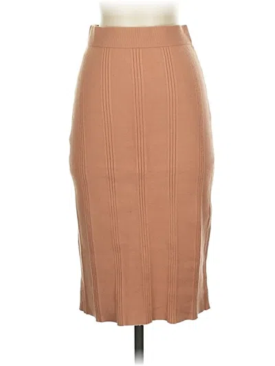 Pre-owned L'agence Formal Skirt In Tan