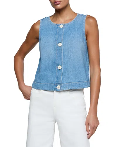 L'agence Foster Sleeveless A Line Top In Blue