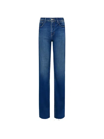 L'agence Frayed Jeans In Blue