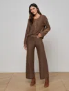 L'agence Freya Knit Pant In Brown