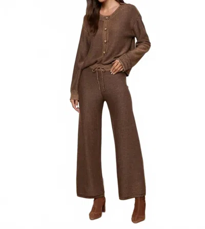 L'agence Freyja Knit Pants In Camel Multi In Brown