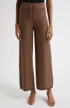 L'agence Freyja Loop Knit Drawstring Pants In Brown