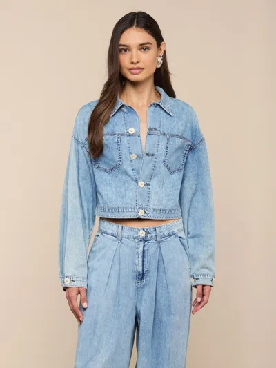 L'agence Gaines Jean Jacket In Blue
