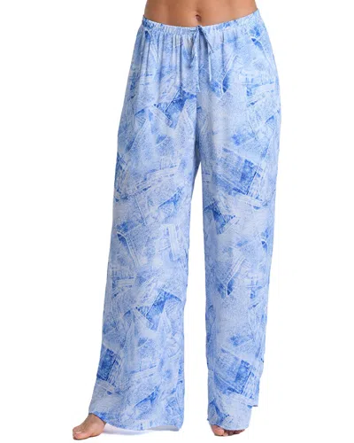 Lagence L'agence Geraldine Silk-blend Denim Pant In Blue
