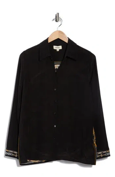 L'agence Gio Silk Top In Black