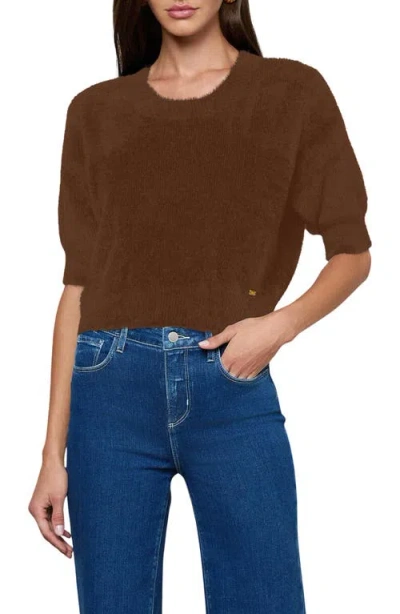 L'agence Guinevere Elbow Sleeve Sweater In Brown