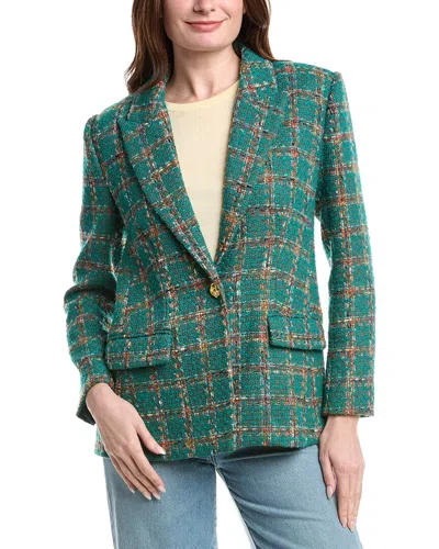L'agence Gweny Relaxed Fit Tweed Blazer In Multi