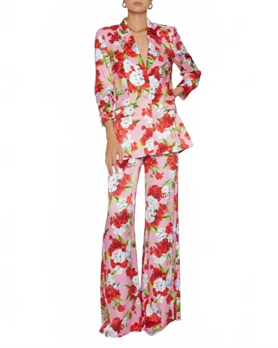 L'agence Gwyneth Relaxed Blazer In Cotton Candy Multi Hydrangea