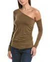 L'agence Hattie One-shoulder Top In Green