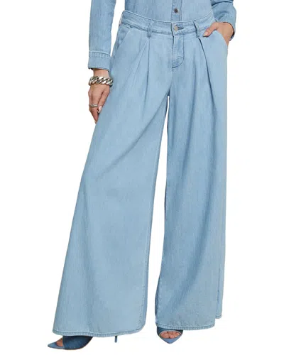 L'agence Hayes Low-rise Palazzo Pant In Blue