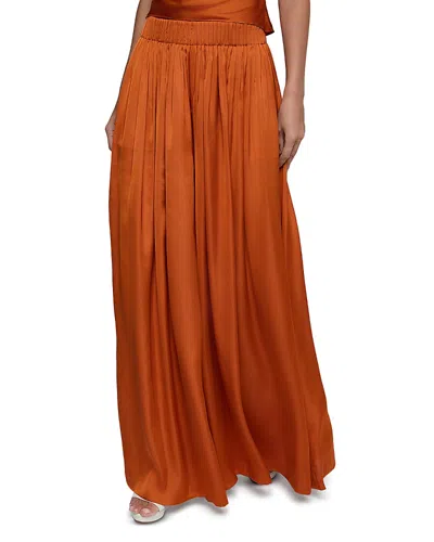 L'agence Haylo Wide Leg Pants In Orange
