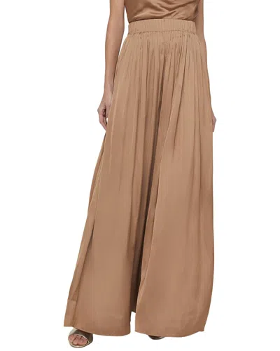 L'agence Haylo Wide Leg Pull-on Pant In Brown