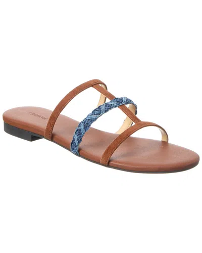 L'agence Hennie Caged Suede Sandal In Brown