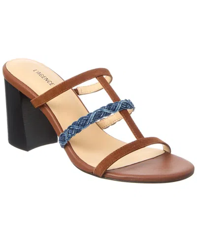L'agence Heromin Caged Suede Sandal In Multi