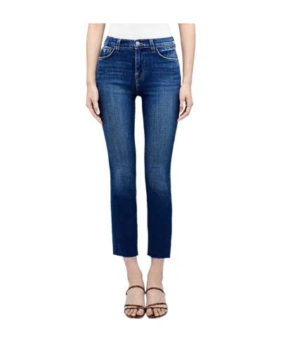 L'agence High-rise Straight-leg Jeans In Blue