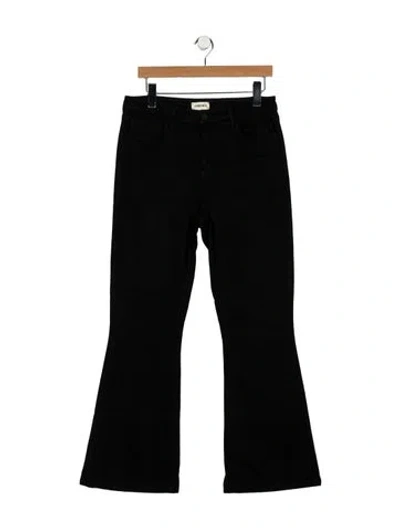 Pre-owned L'agence High-rise Flared Jeans In Black