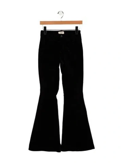 Pre-owned L'agence High-rise Flared Jeans In Black