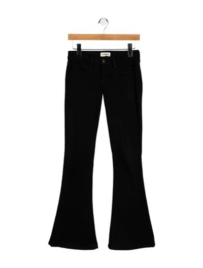 Pre-owned L'agence High-rise Flared Jeans In Black