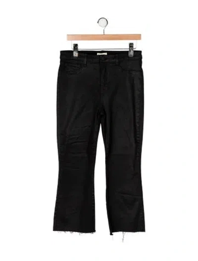 Pre-owned L'agence High-rise Flared Jeans In Black