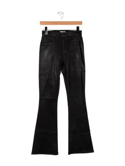 Pre-owned L'agence High-rise Flared Jeans In Black