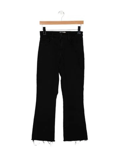 Pre-owned L'agence High-rise Flared Jeans In Black