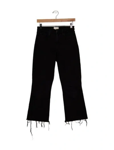 Pre-owned L'agence High-rise Flared Jeans In Black