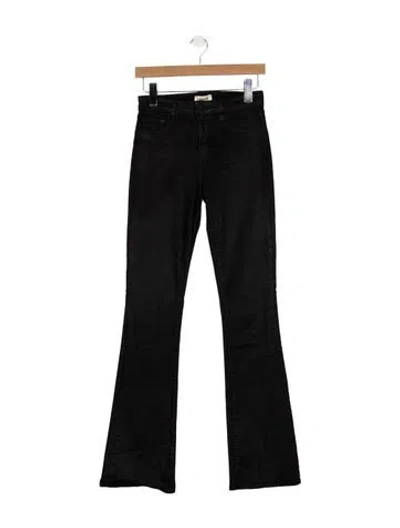 Pre-owned L'agence High-rise Flared Jeans In Black