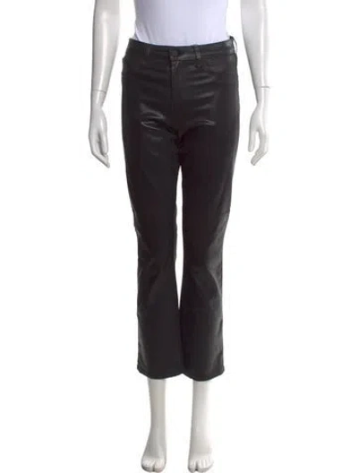 Pre-owned L'agence High-rise Flared Jeans In Black