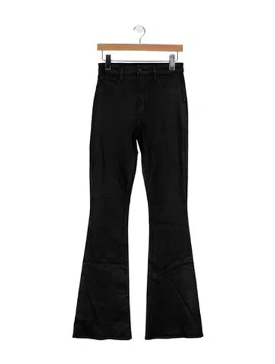 Pre-owned L'agence High-rise Flared Jeans In Black