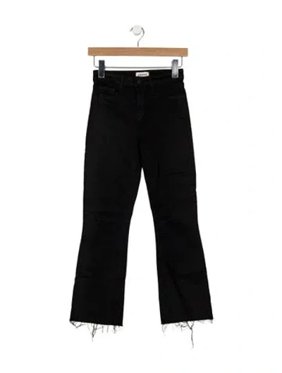 Pre-owned L'agence High-rise Flared Jeans In Black