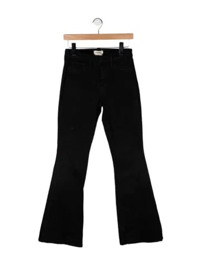 Pre-owned L'agence High-rise Flared Jeans In Black