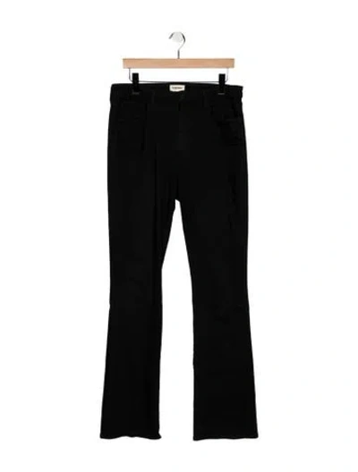 Pre-owned L'agence High-rise Flared Jeans In Black