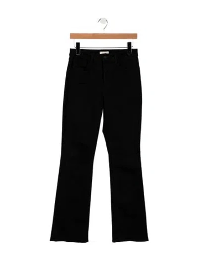 Pre-owned L'agence High-rise Flared Jeans In Black