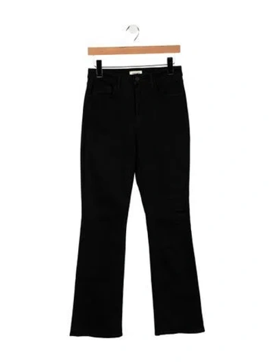 Pre-owned L'agence High-rise Flared Jeans In Black