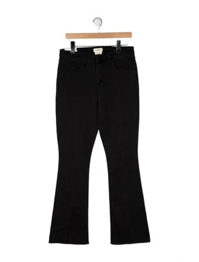 Pre-owned L'agence High-rise Flared Jeans In Black