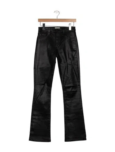 Pre-owned L'agence High-rise Flared Jeans In Black